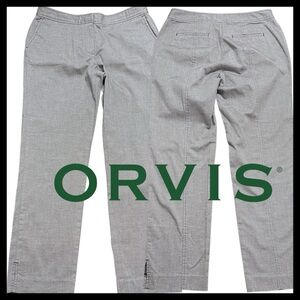 Orvis Grey Cotton Ankle Pants (8)